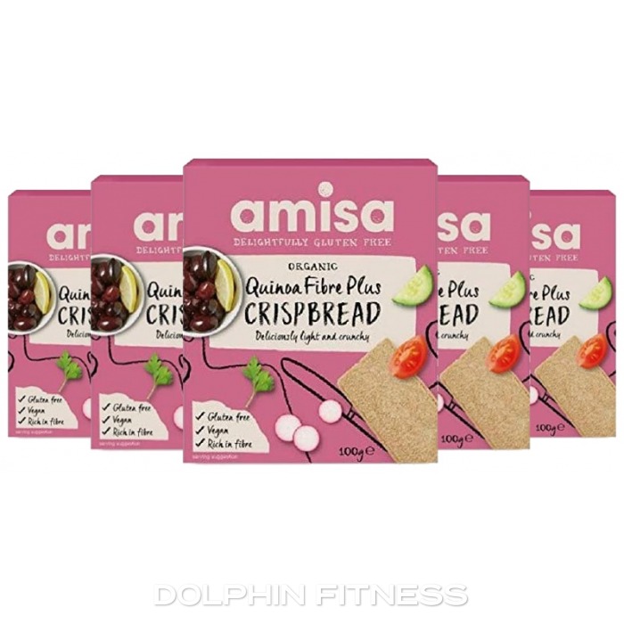 Amisa Organic Quinoa Fibre Plus Crispbread 12 X 100g