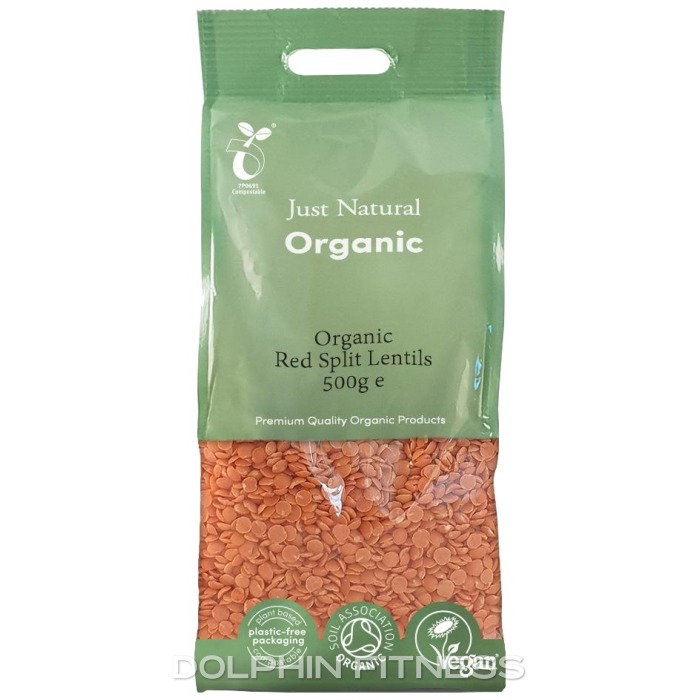 Just Natural Organic Red Split Lentils 500g