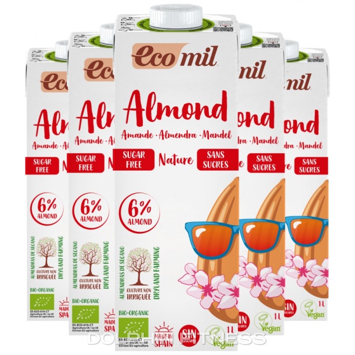 Ecomil Ecomil Almond Drink Sugar-Free 6 x 1000 ml