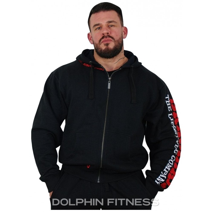 Brachial Zip Hoodie Gym Black/Red