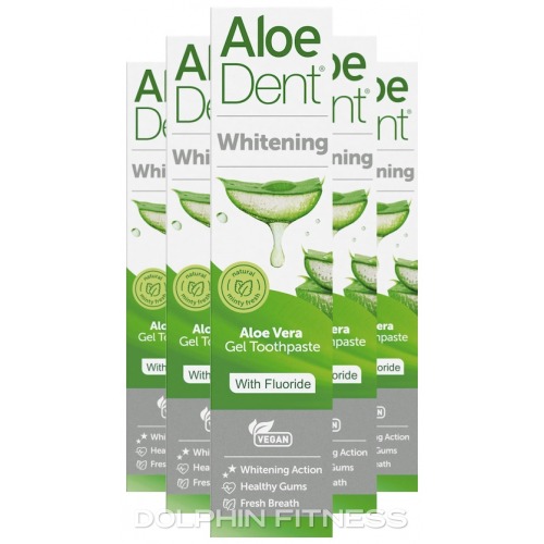 Aloe Dent Whitening Aloe Vera Fluoride Toothpaste 6 x 100 ml