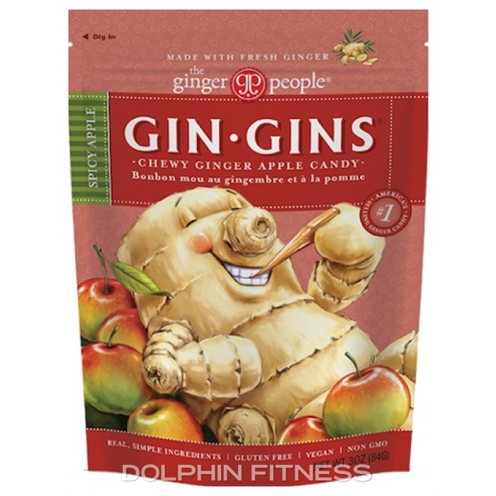 Gin Gins Chewy Ginger Candy Spicy Apple