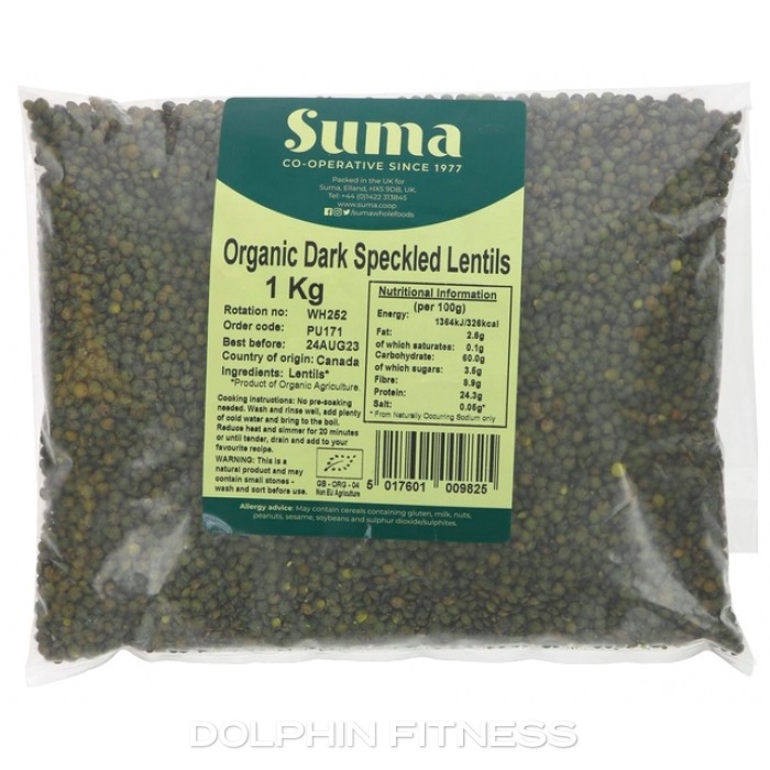 Organic Dark Speckled Lentils