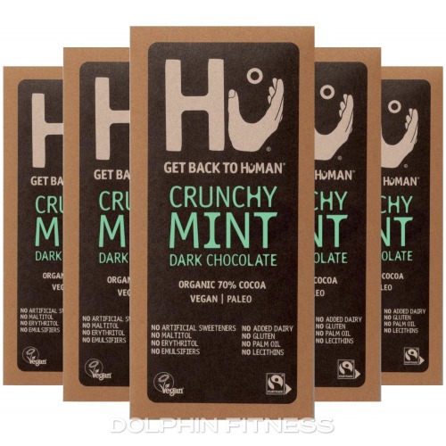 HU Organic Crunchy Mint Dark Chocolate Bar 12 x 60g