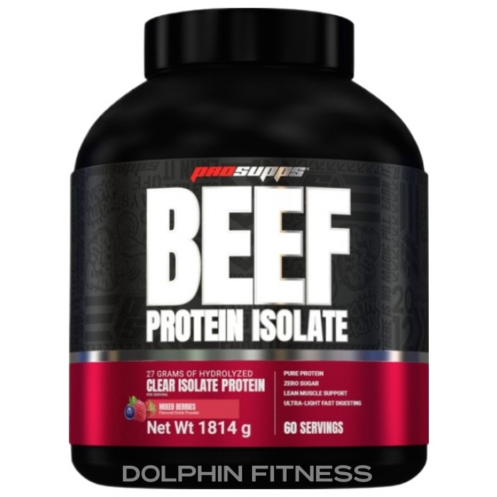 Beef Protein Isolate Mixed Berries - Mixed Berries flavor protein powder by PROSUPPS