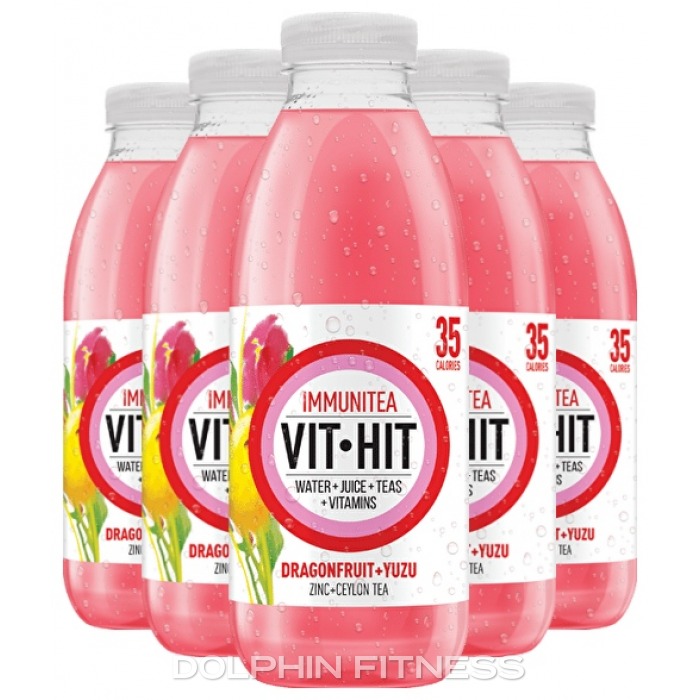 VitHit Immunitea 12 x 500 ml Dragonfruit Yuzu