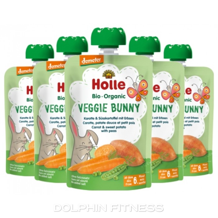 Organic Veggie Bunny Carrot & Sweet Potato With Peas