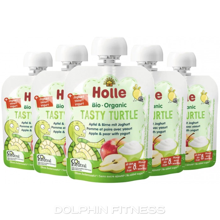 Holle Organic Tasty Turtle Apple & Pear with Yogurt 10 x 85g
