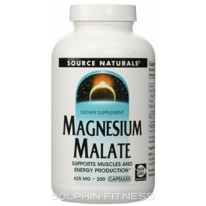 Source Naturals Magnesium Malate 625 mg 200 Capsules