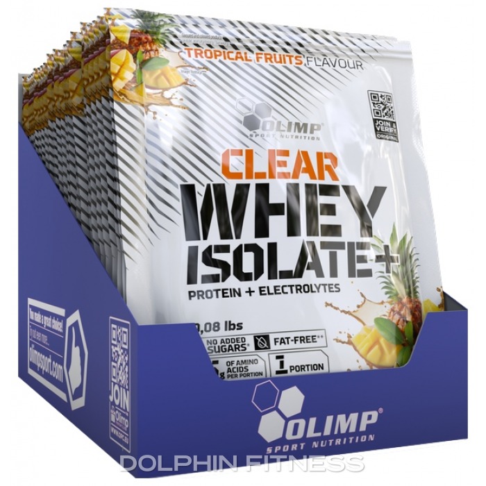 Clear Whey Isolate+ Tropical Fruits - Tropical Fruits flavor protein powder by Olimp Sport Nutrition