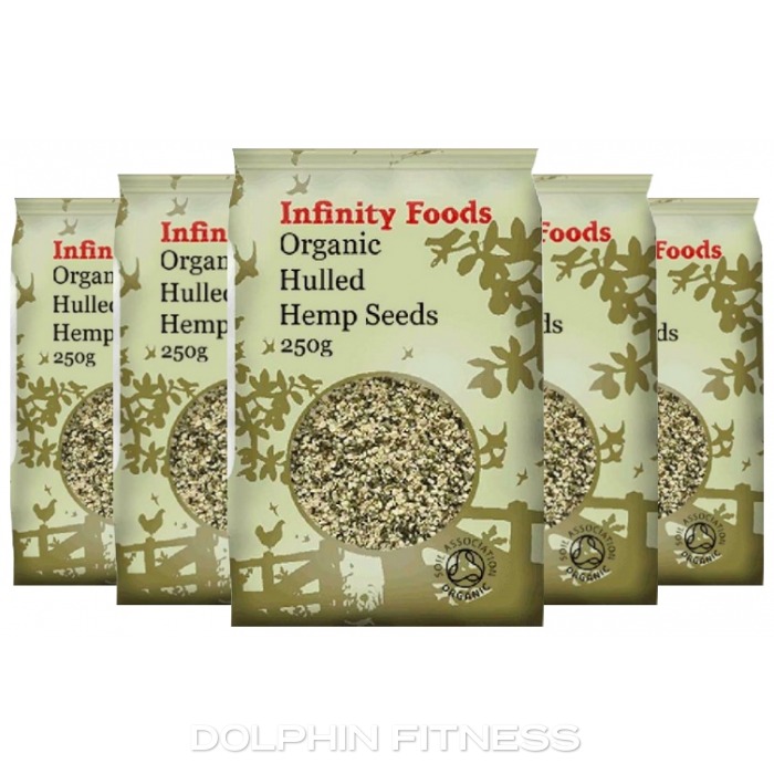 Infinity Foods Organic Hulled Hemp Seeds 6 x 250g