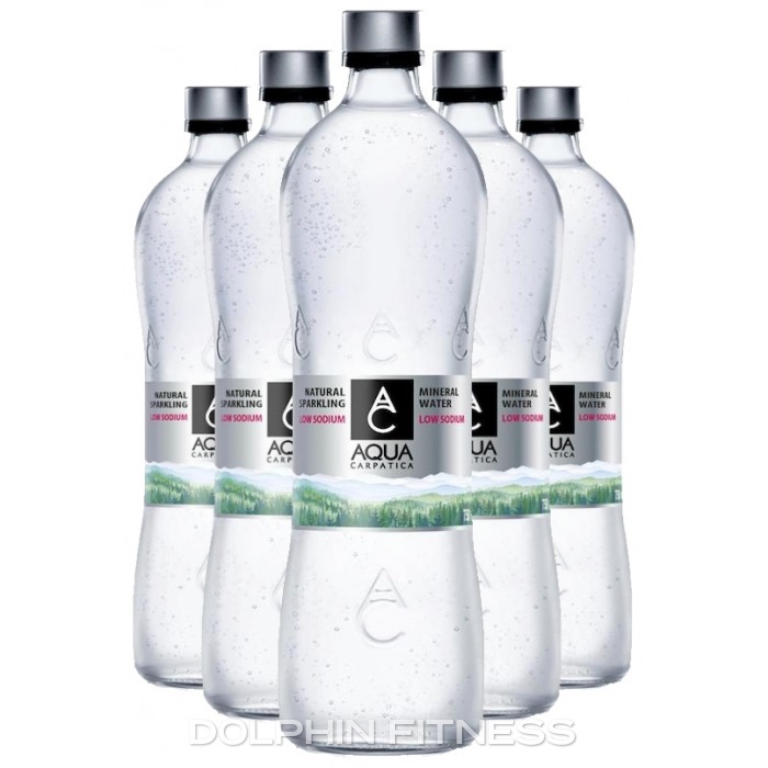 Low Sodium Natural Sparkling Mineral Water Glass Bottle