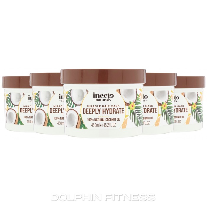 Inecto Miracle Hair Mask Deeply Hydrate Coconut Oil 6 x 450 ml