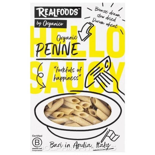 White Italian Durum Wheat Pasta Penne