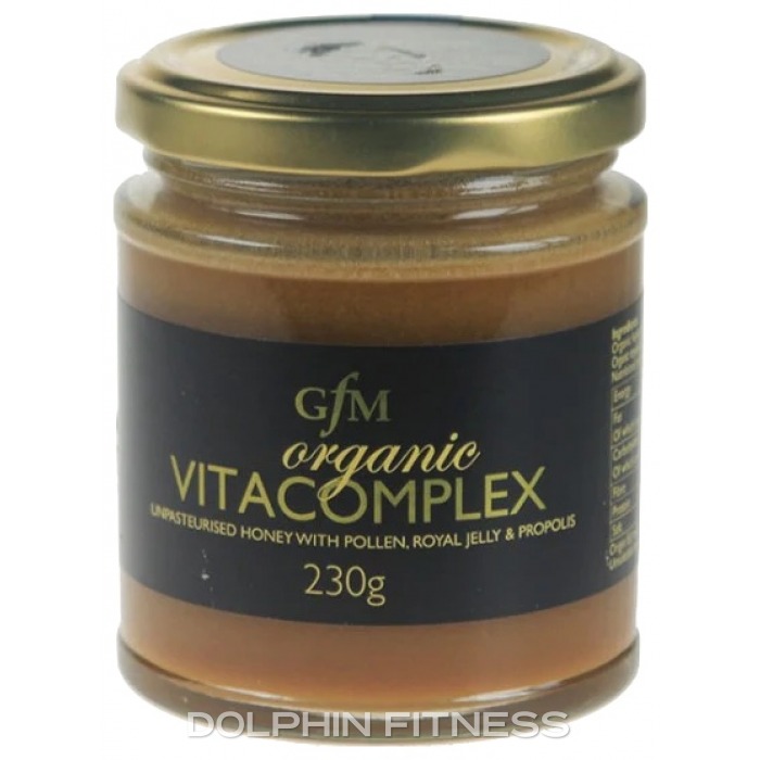 Organic Vitacomplex Honey with Royal Jelly, Propolis and Pollen