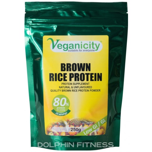Image showcasing Veganicity Brown Rice Protein Powder 250g