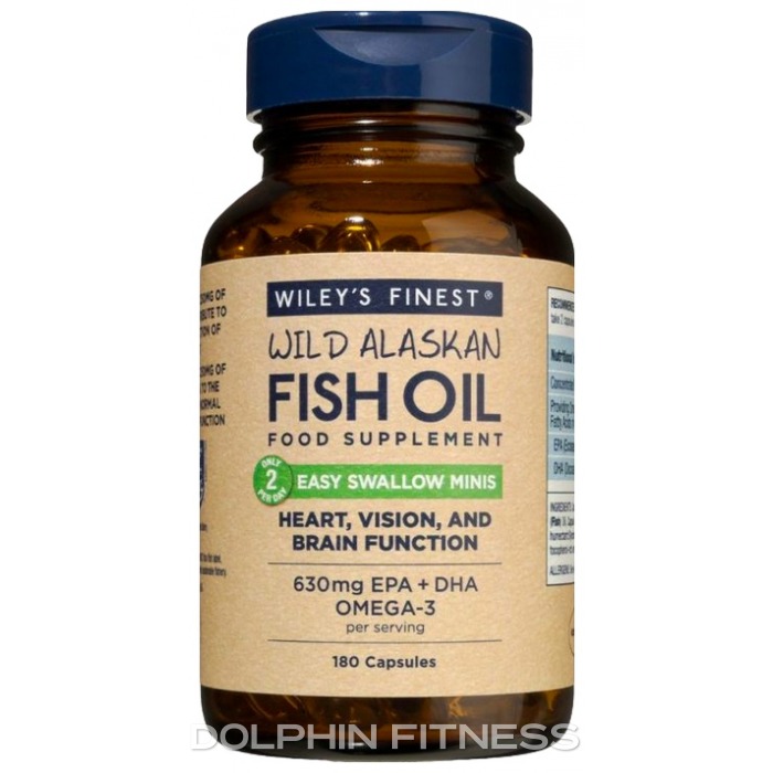 Wiley's Finest Wild Alaskan Fish Oil Minis 180 Fish Capsules