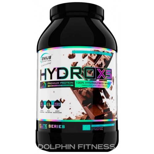 Hydro-X5 Chocolate - Chocolate flavor protein powder by Genius Nutrition