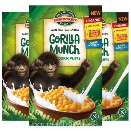 Munch Puffs Nature's Path Organic Gorilla Munch Corn Puffs 4 x 300g