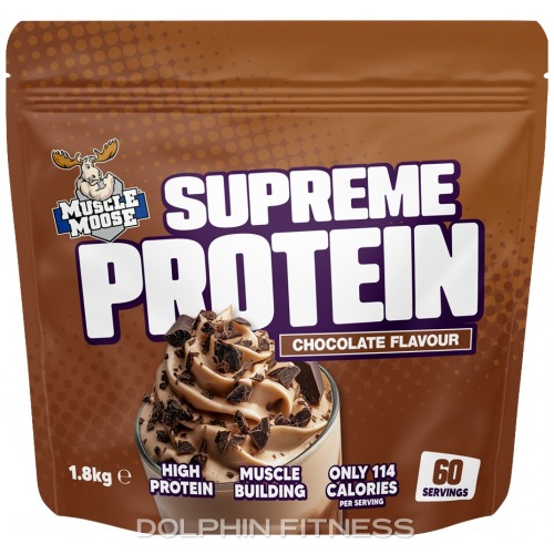 Supreme Protein - Chocolate flavor protein powder by Muscle Moose