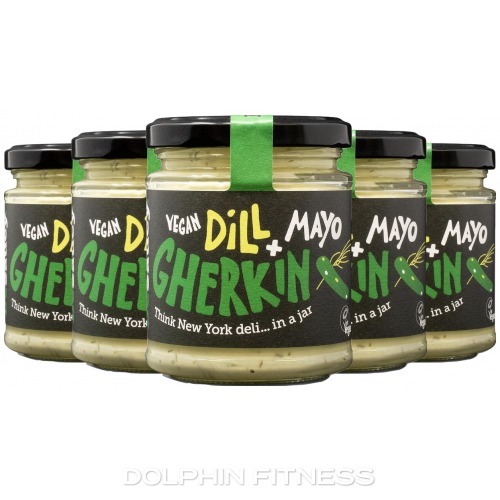 BeSaucy Vegan Mayo Jar Pick N Mix - Choose From 5 Flavours | Basil Black Truffle Dill & Gherkin Garlic Smoked Chipotle Vegan-Mayonnaise - Pack Of 4 X 180g Glass Jar