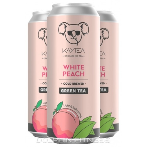Kaytea Organic Green Tea With White Peach 4 x 330 ml