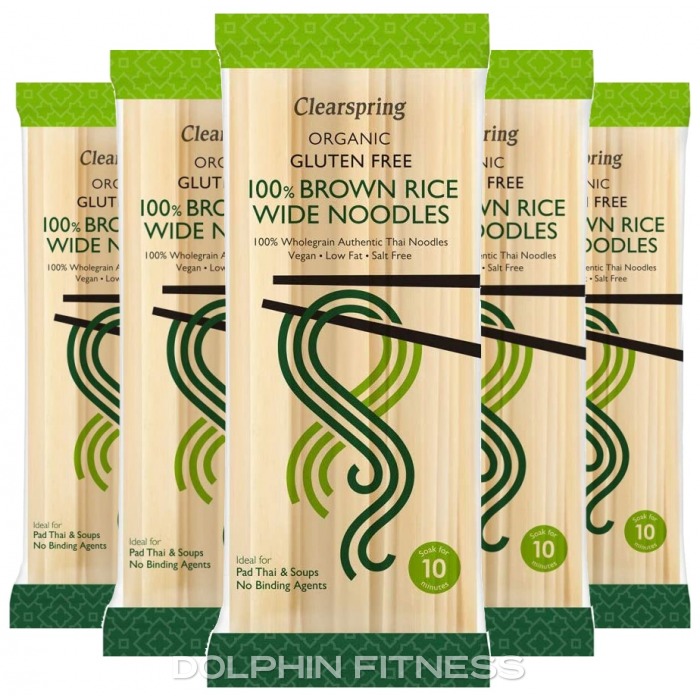 Organic Gluten Free 100% Brown Rice Wide Noodles