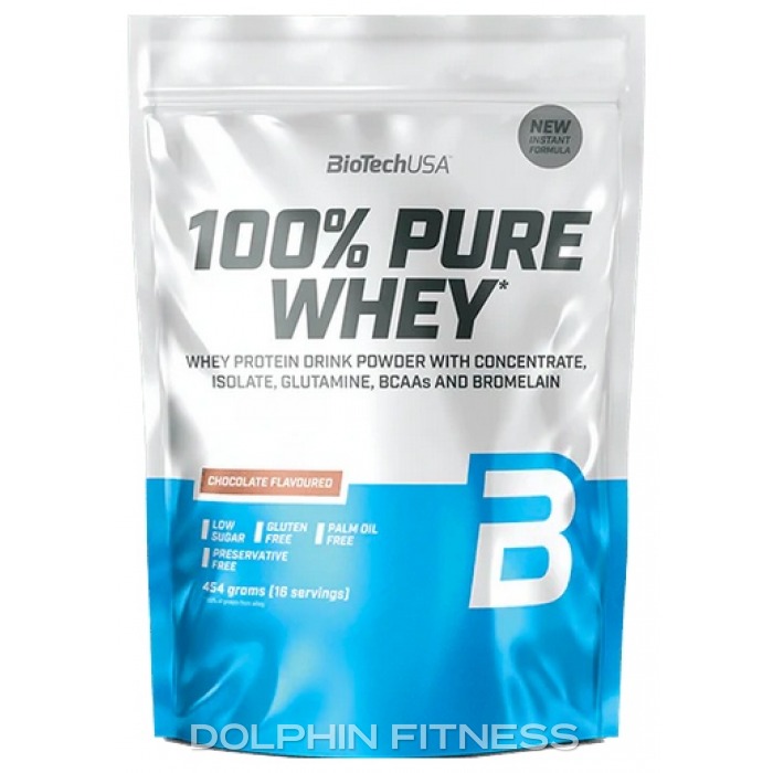 100% Pure Whey - Chocolate flavor protein powder by BioTechUSA