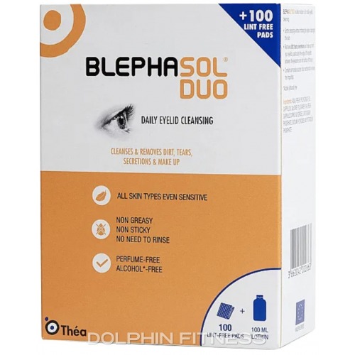 Blepha Sol Cleansing Solution Duo 100 Pads + 100 ml