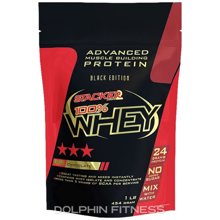 100% Whey Chocolate Royal - Chocolate Royal flavor protein powder by Stacker2