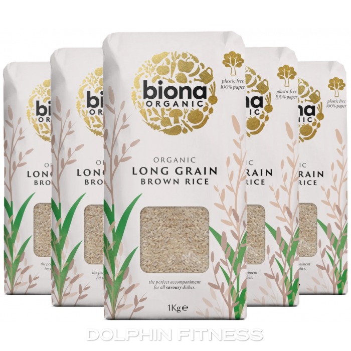 Biona Organic Long Grain Brown Rice 6 x 1 kg