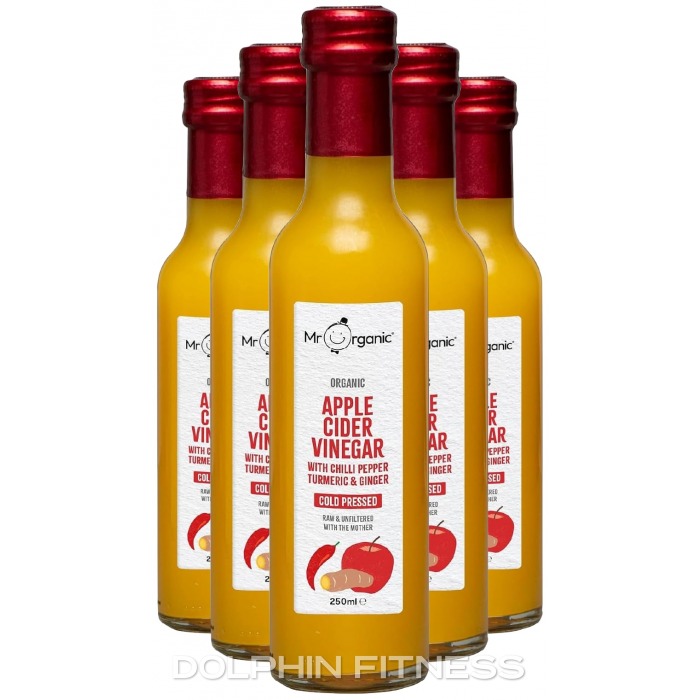 Organic Cold Pressed Apple Cider Vinegar with Chilli Pepper, Turmeric and Ginger
