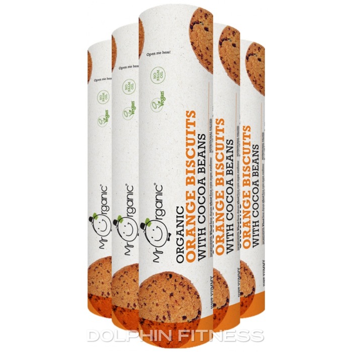 Orange Biscuits with Cocoa Beans