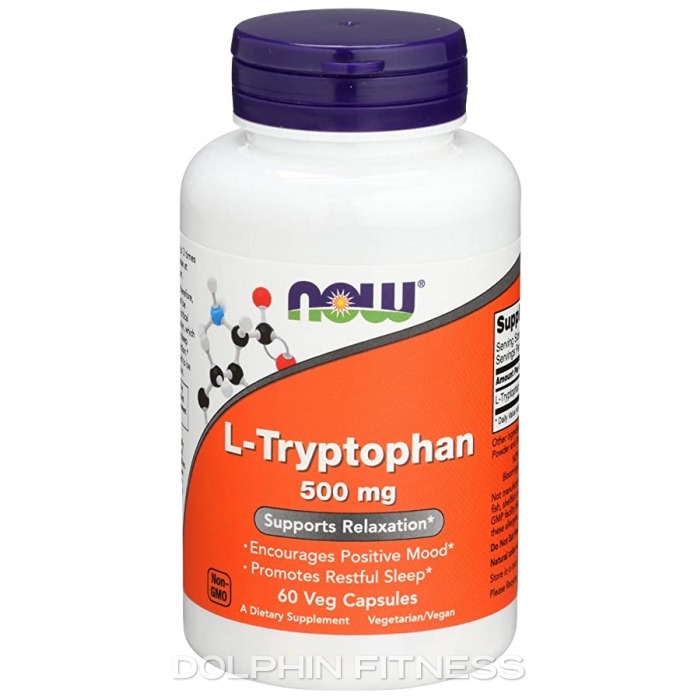 NOW L-Tryptophan 500 mg 60 Veg Capsules