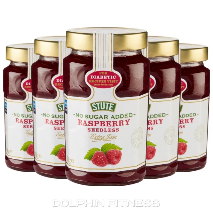 Stute No Sugar Added Raspberry Seedless Jam 6 x 430g