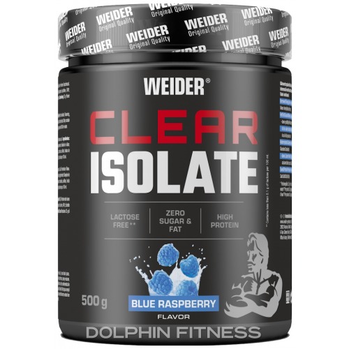 Clear Isolate Blue Raspberry - Blue Raspberry flavor protein powder by Weider