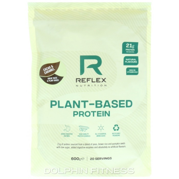 Plant-Based Protein Cacao & Caramel - Cacao & Caramel flavor protein powder by Reflex Nutrition
