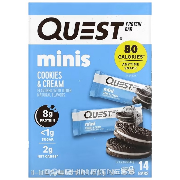 Quest Nutrition Protein Mini Bars 14 x 23g Cookies & Cream