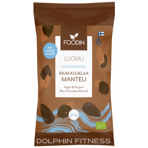 Vegan & Organic Raw Chocolate Almond No Added Sugar