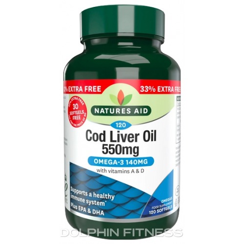 Natures Aid Cod Liver Oil 550mg