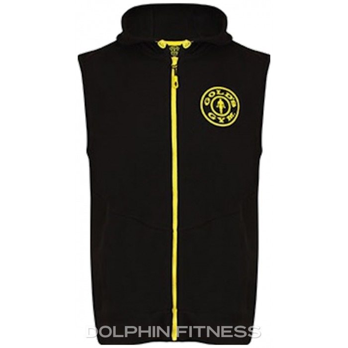 Decathlon Sleeveless Hoodies Men's Tank Top With Hood Gold's Gym