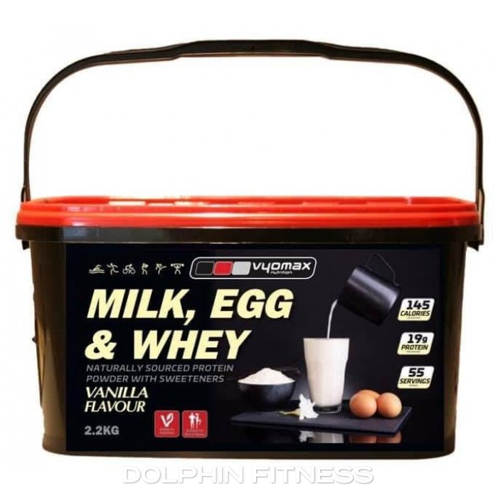 Milk, Egg & Whey Protein Powder Vanilla - Vanilla flavor protein powder by Vyomax