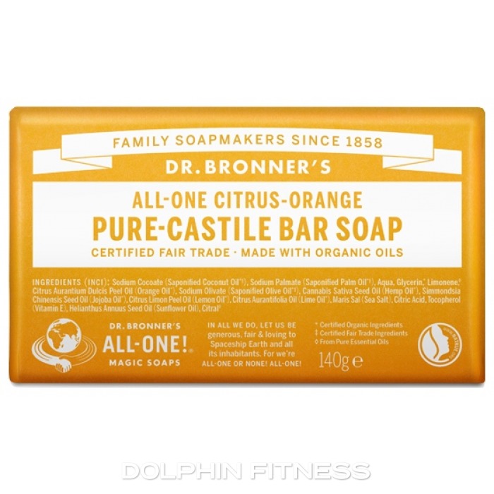 All-One Citrus Orange Pure-Castile Bar Soap