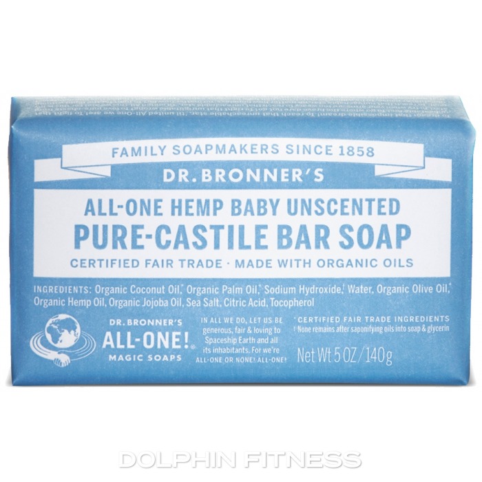 All-One Hemp Baby Unscented Pure-Castile Bar Soap