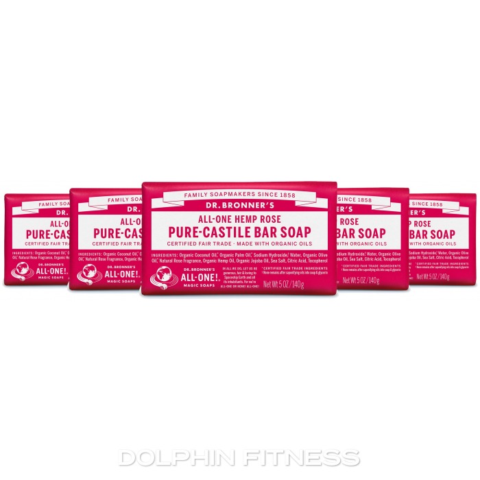 All-One Hemp Rose Pure-Castile Bar Soap