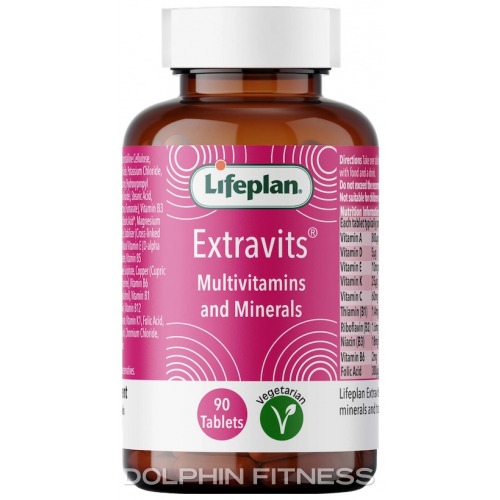 LifePlan Extravits Multivitamins and Minerals 90 Tablets