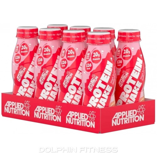 Applied Nutrition Protein Shakes - High Protein Shake Ready To Drink, Protein Drink With 42g Of Protein, Low Fat Protein Shake, On The Go Bottle - 8 X 500ml (Strawberries & Cream