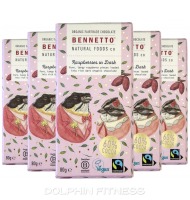 Bennetto Raspberry In Dark Organic Fairtrade Chocolate