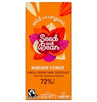 Seed & Bean Extra Dark Chocolate Mandarin & Ginger 72% Cocoa