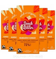 Seed & Bean Extra Dark Chocolate Mandarin & Ginger 72% Cocoa